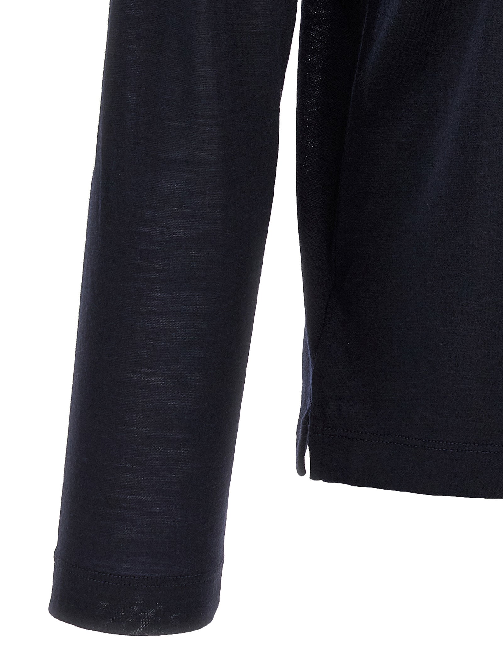Light wool T-shirt Blue Virgin