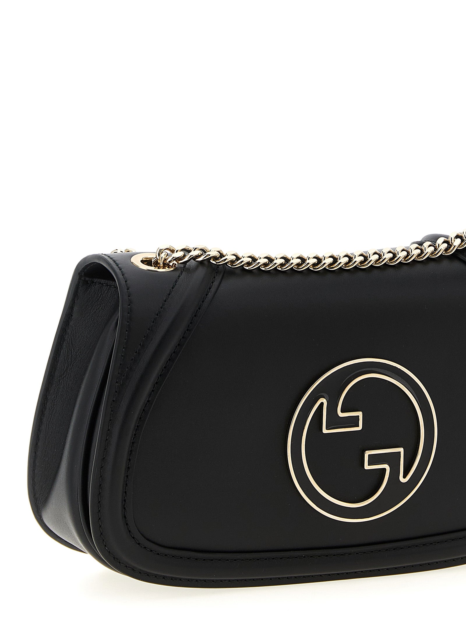 Gucci Blondie medium shoulder bag Black Calfskin Leather (bos Taurus)