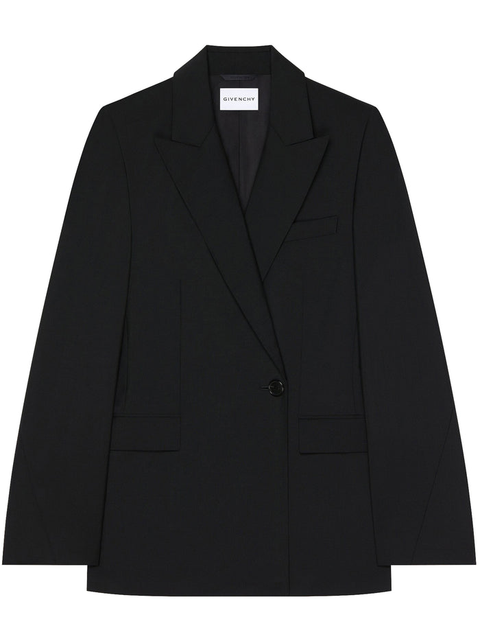 Double Breasted Tailored Jacket Black Blazer