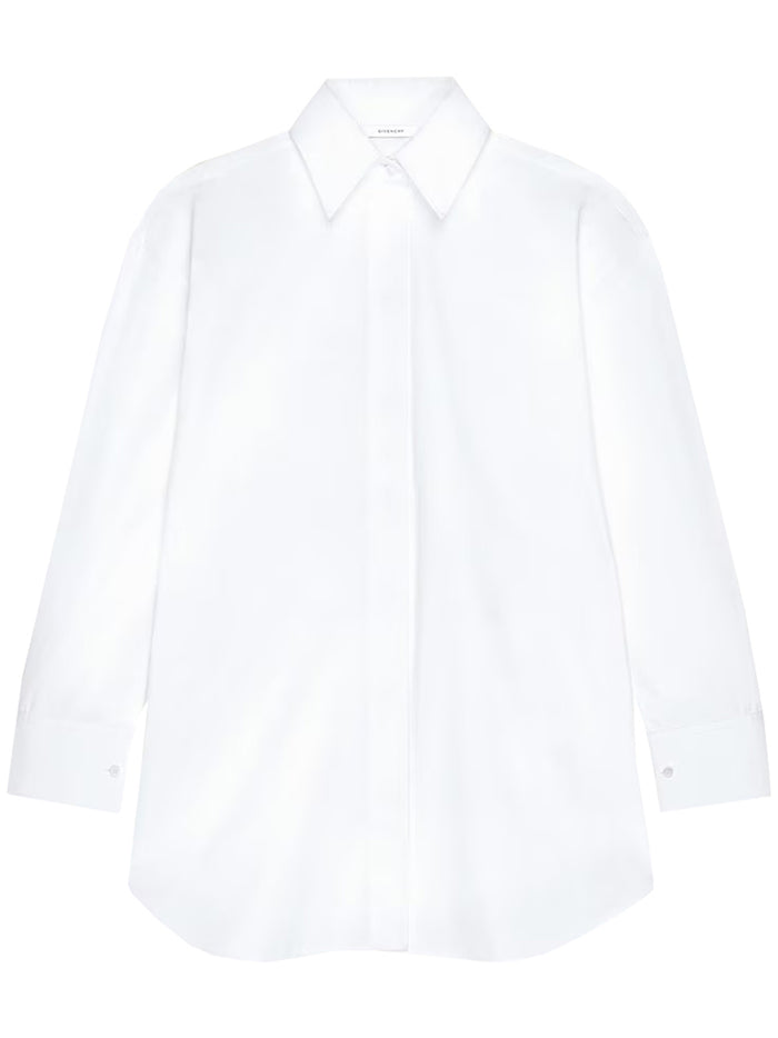 Wrapped Long Sleeve Shirt White Camicia