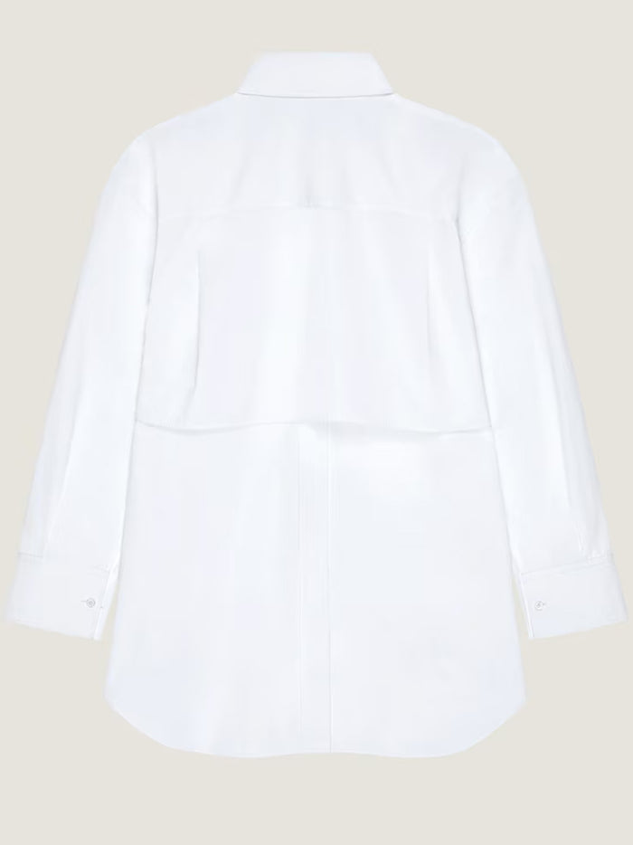 Wrapped Long Sleeve Shirt White Camicia