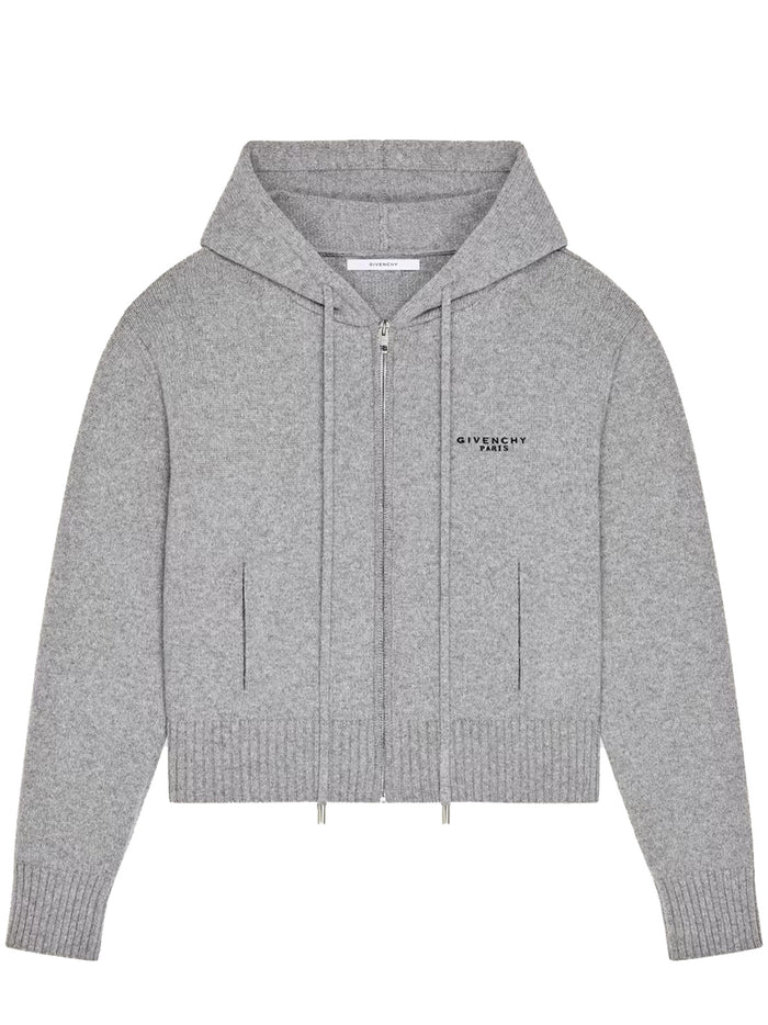 Zip Up Cardigan Grey Maglia