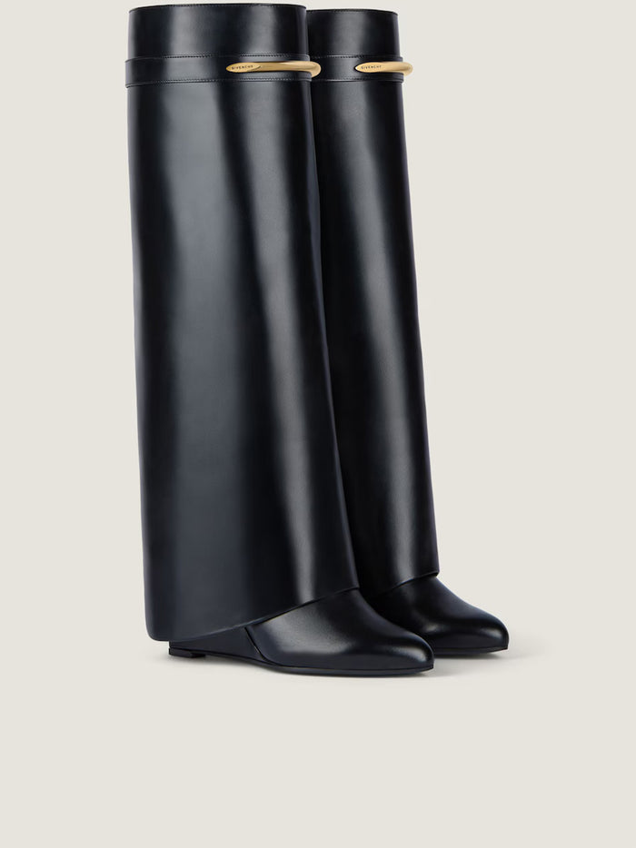 Heel High Boots 95mm Black Calf Leather | Calzature