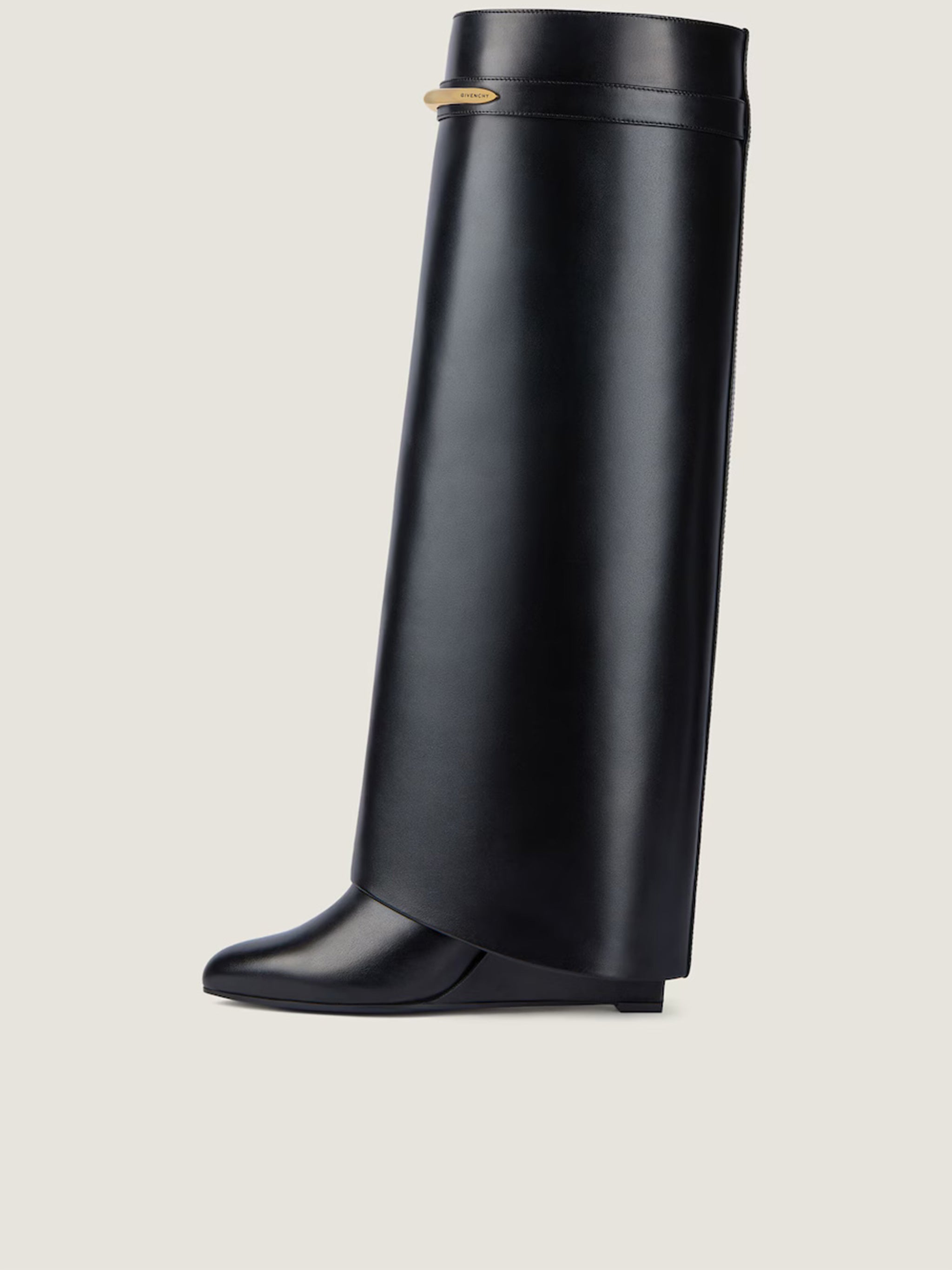 Heel High Boots 95mm Black Calf Leather | Calzature