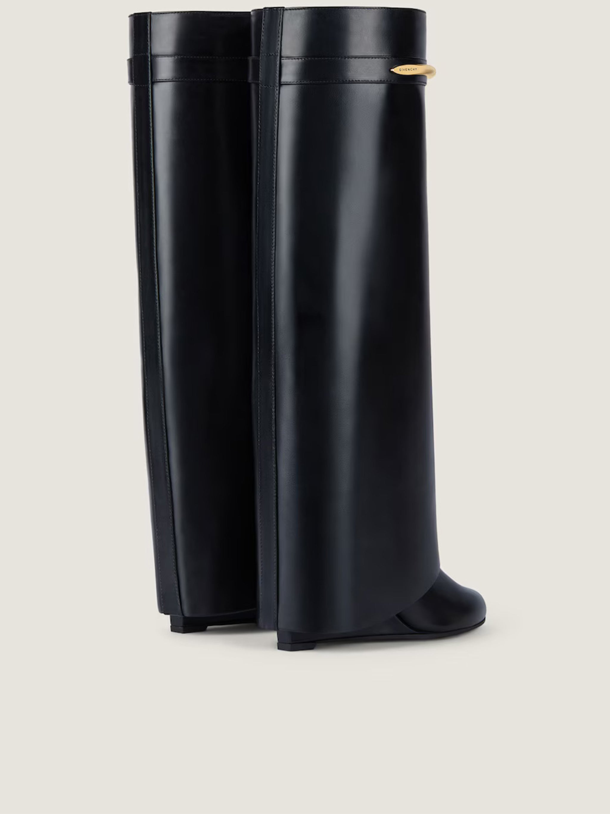 Heel High Boots 95mm Black Calf Leather | Calzature