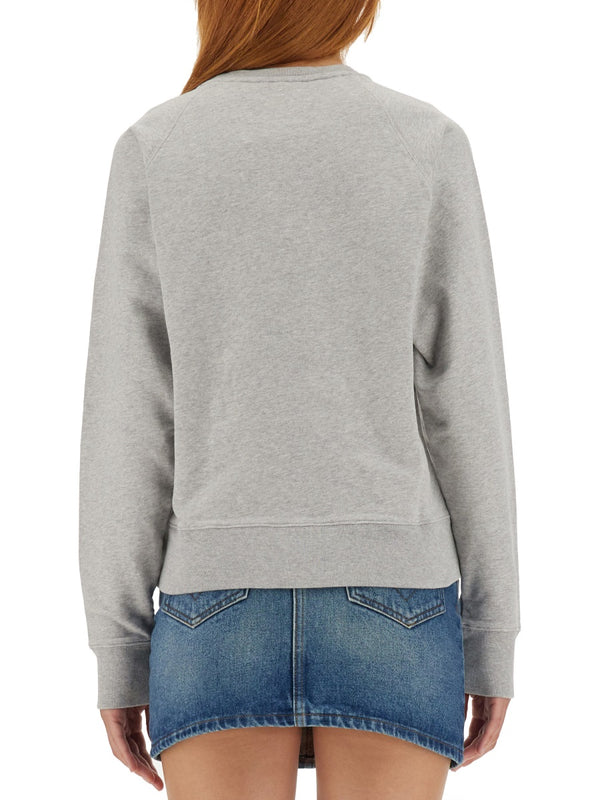 Fox Campus Sweatshirt Grey Cotton Sweatshirts