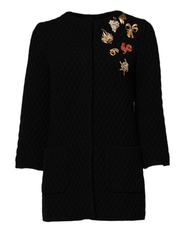 Dolce & Gabbana 100% Cashmere cardigan in black