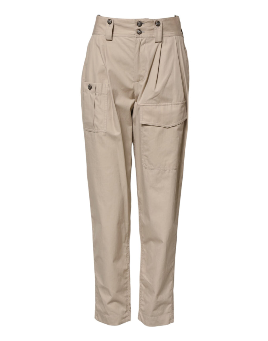 Dolce & Gabbana 100% Cotton cargo pants in beige