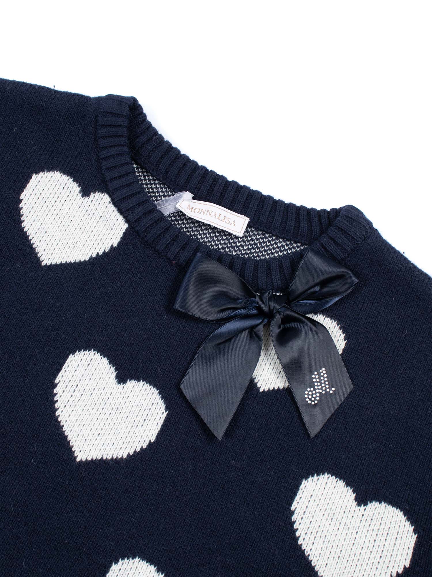 COTTON WOOL SWEATER Blue Crewneck