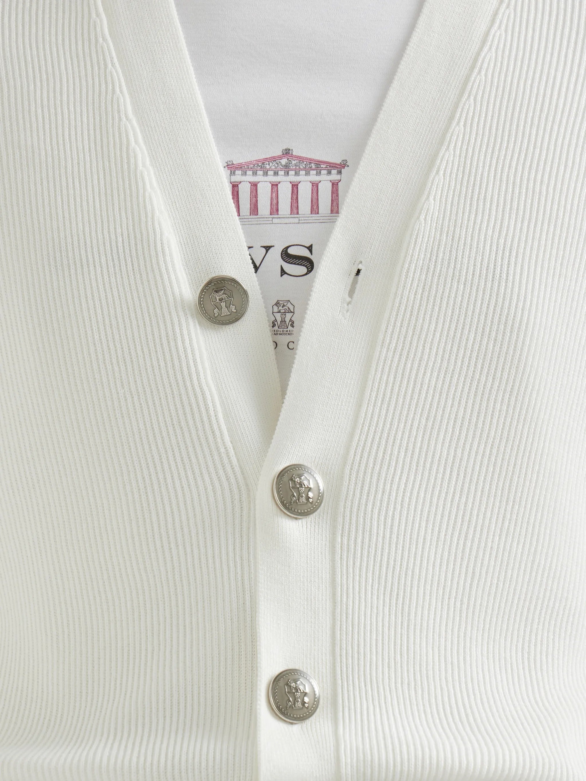Cardigan White Maglia