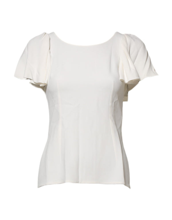 Dolce & Gabbana 51% Viscose 46% Acetate 3% Elastane blouse in white