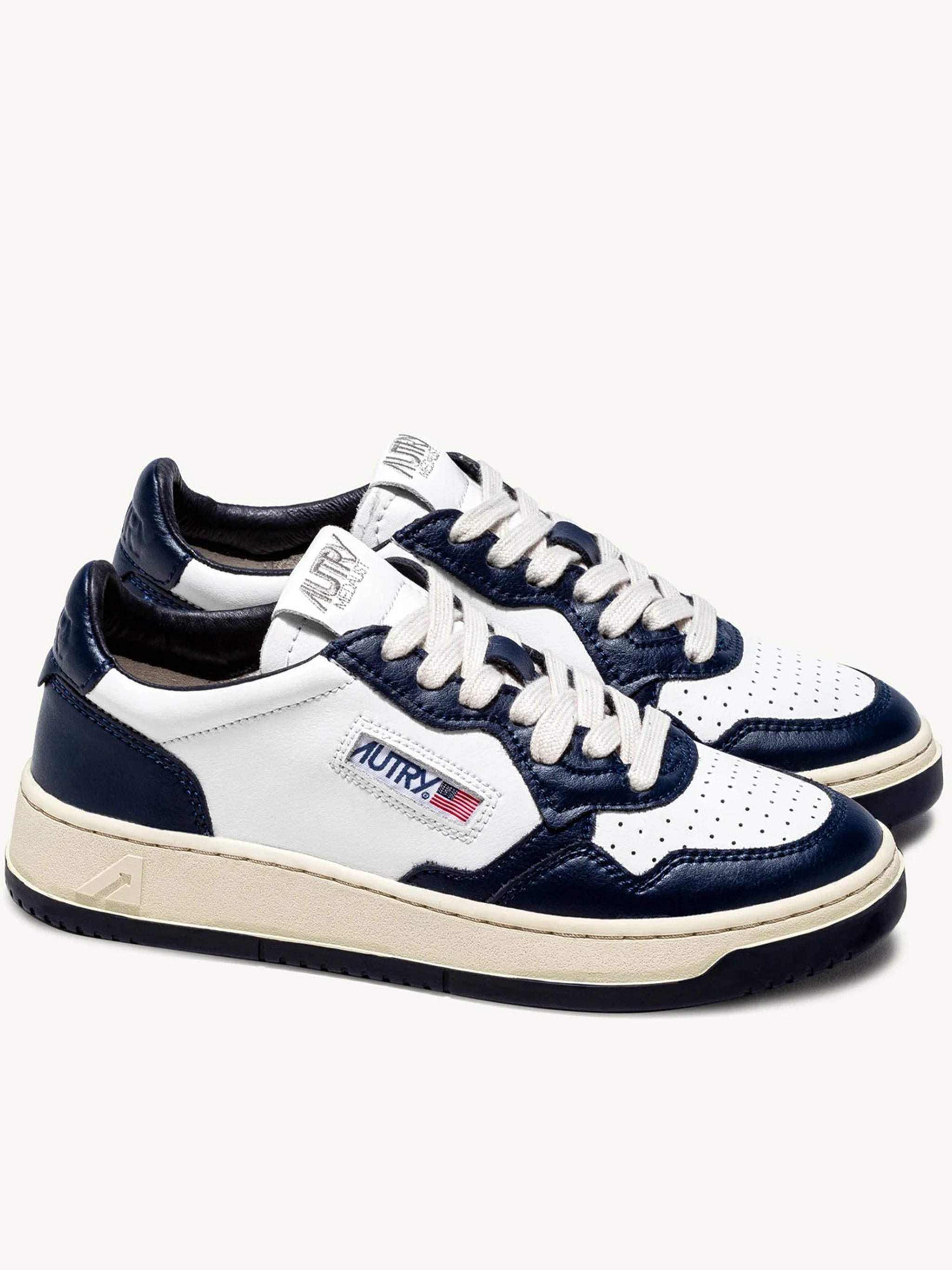 Medalist Low Blue Leather | Calzature