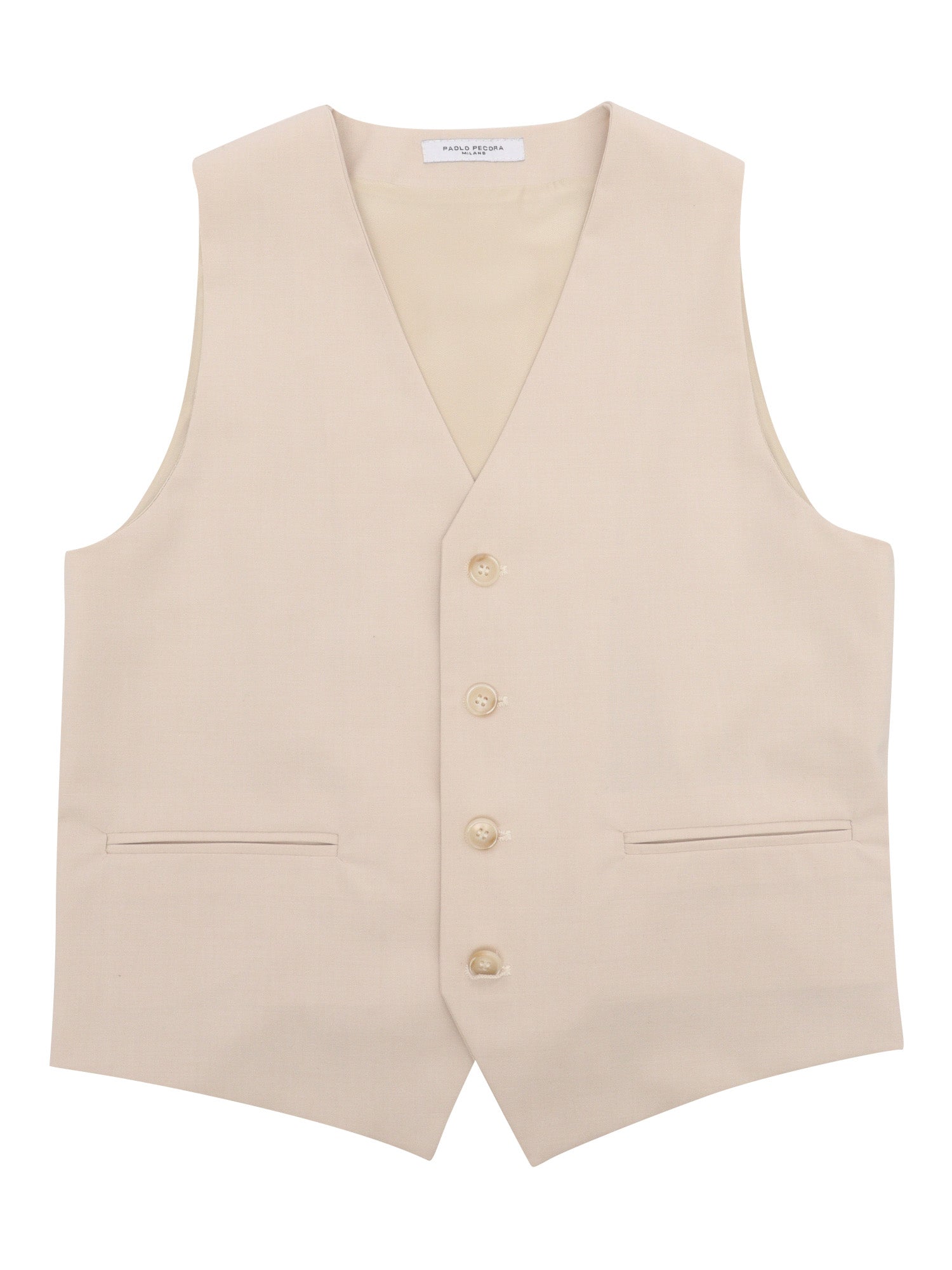 Beige waistcoat Polyamide Viscose Elastane Vest