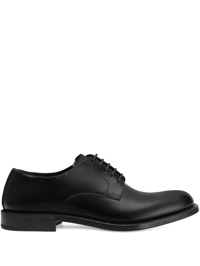 Derby Spazzolato Black Leather | Calzature