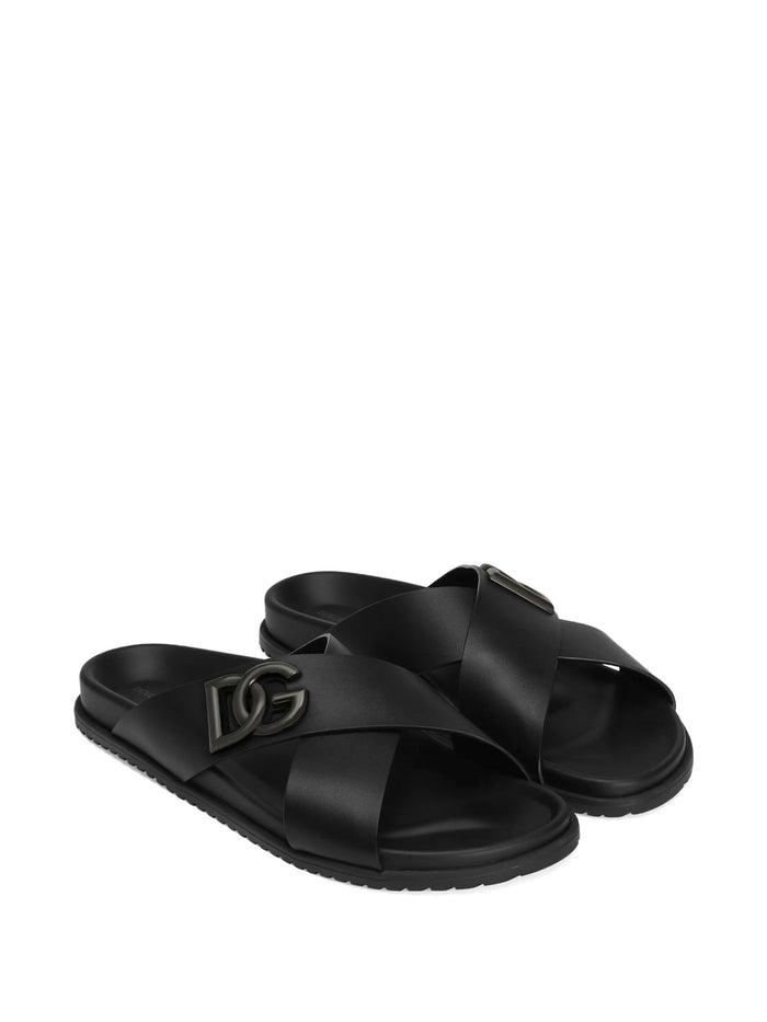 Sandalo Black Leather | Calzature