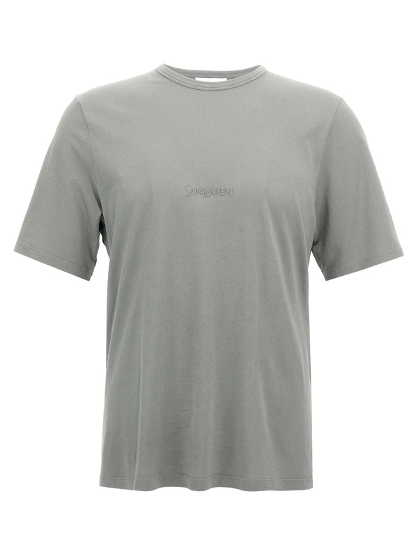 Saint Laurent Logo Embroidery T-shirt