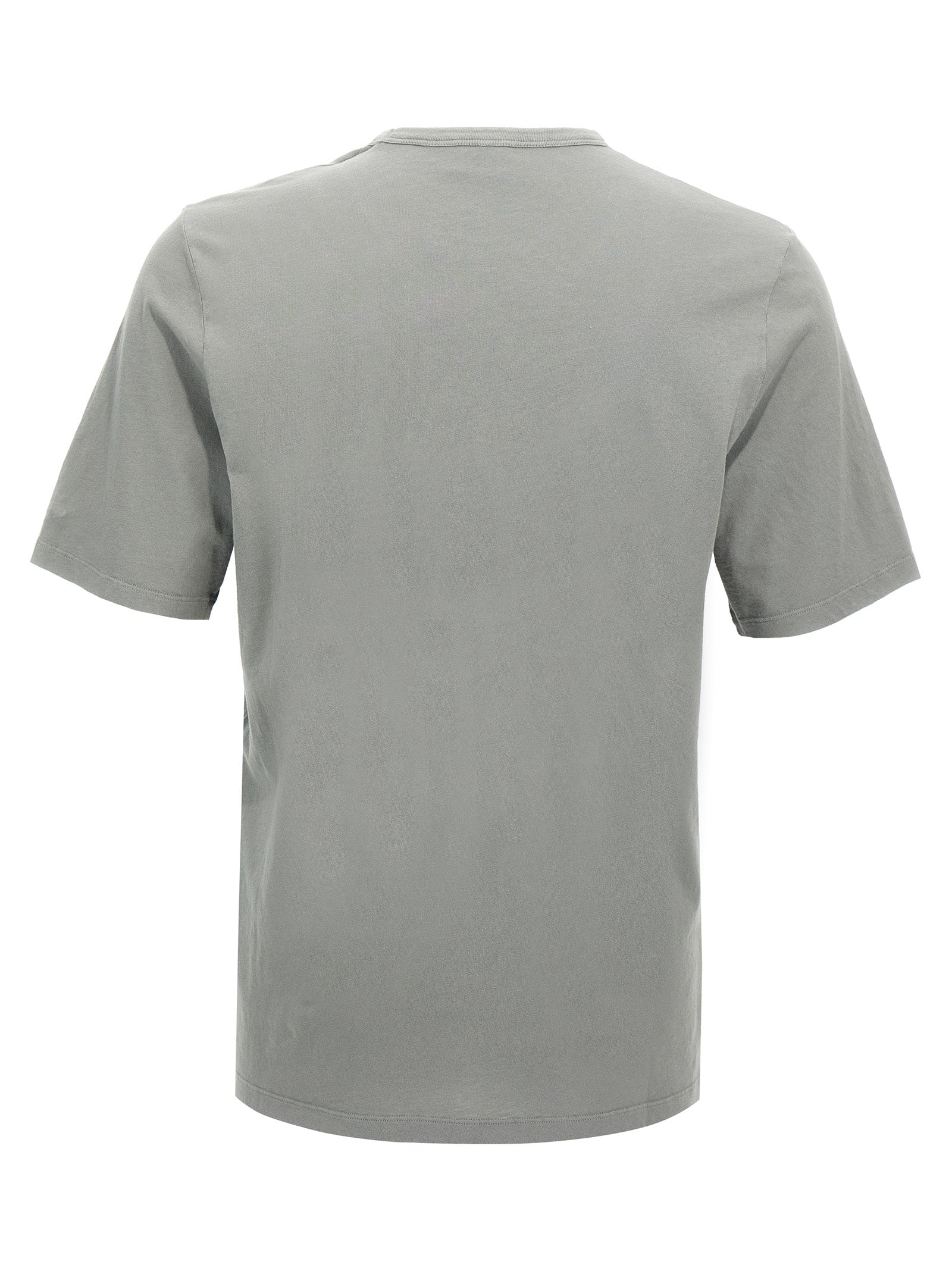 Logo embroidery t-shirt Gray Cotton