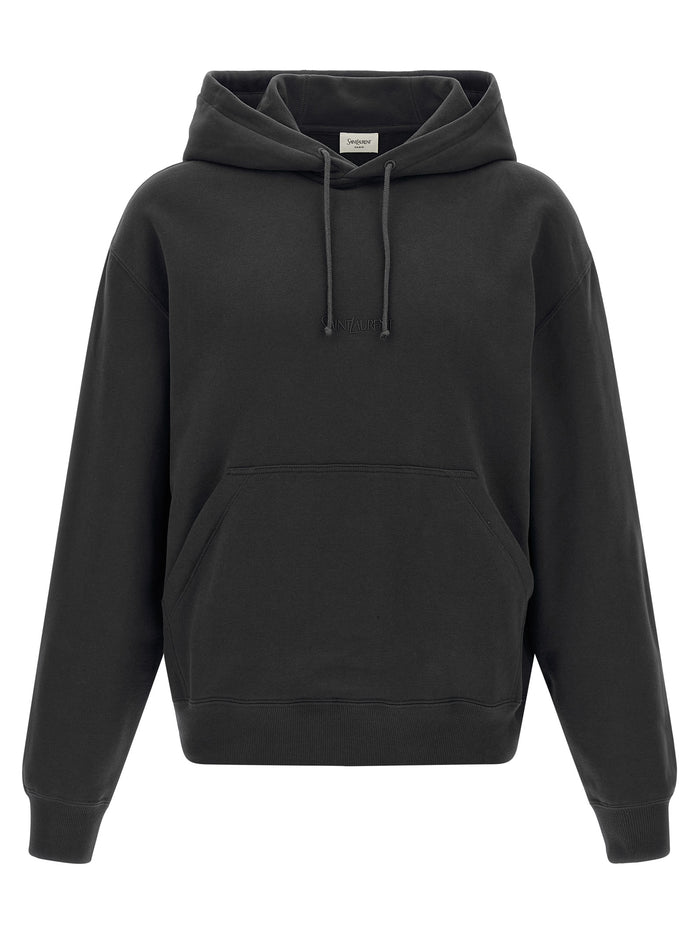 Saint Laurent hoodie Gray Cotton Sweatshirt