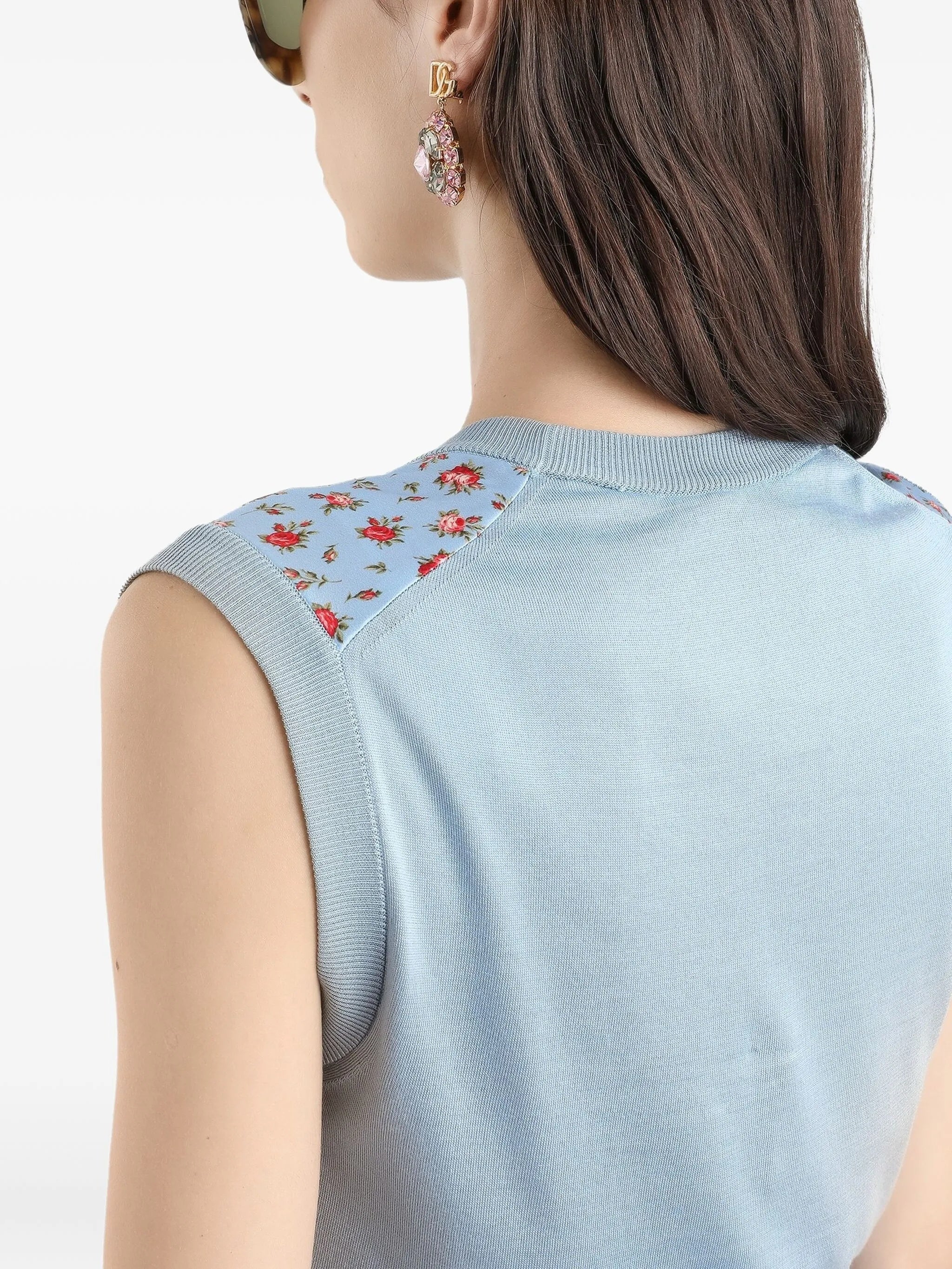 Smanicato Con Twill Blue Top