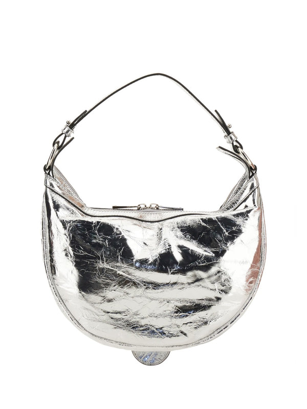 Repeat Small Hobo Bag Silver Lambskin Shoulder
