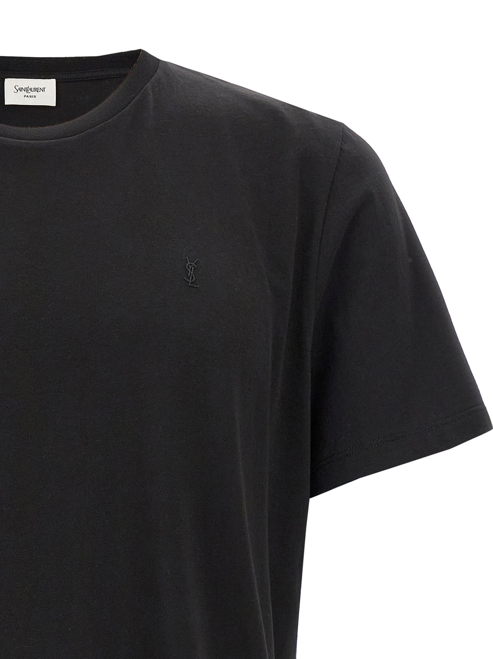 Cassandre embroidery t-shirt Black Cotton