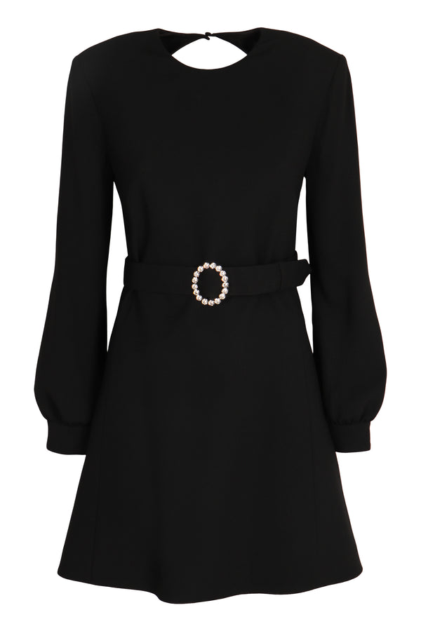 Dress Crepe Black Acetate