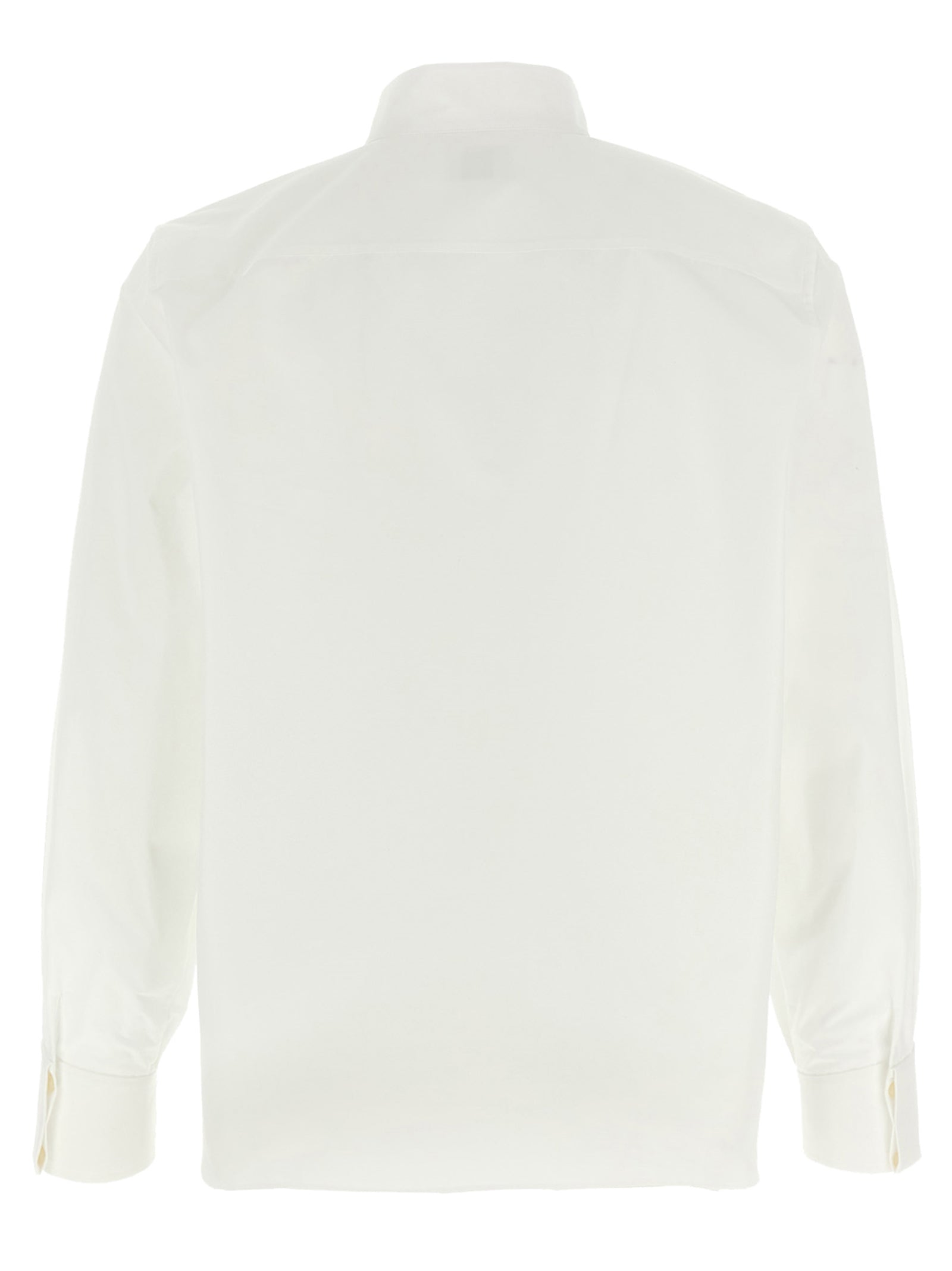 Flap collar shirt White Cotton Shirt, Blouse