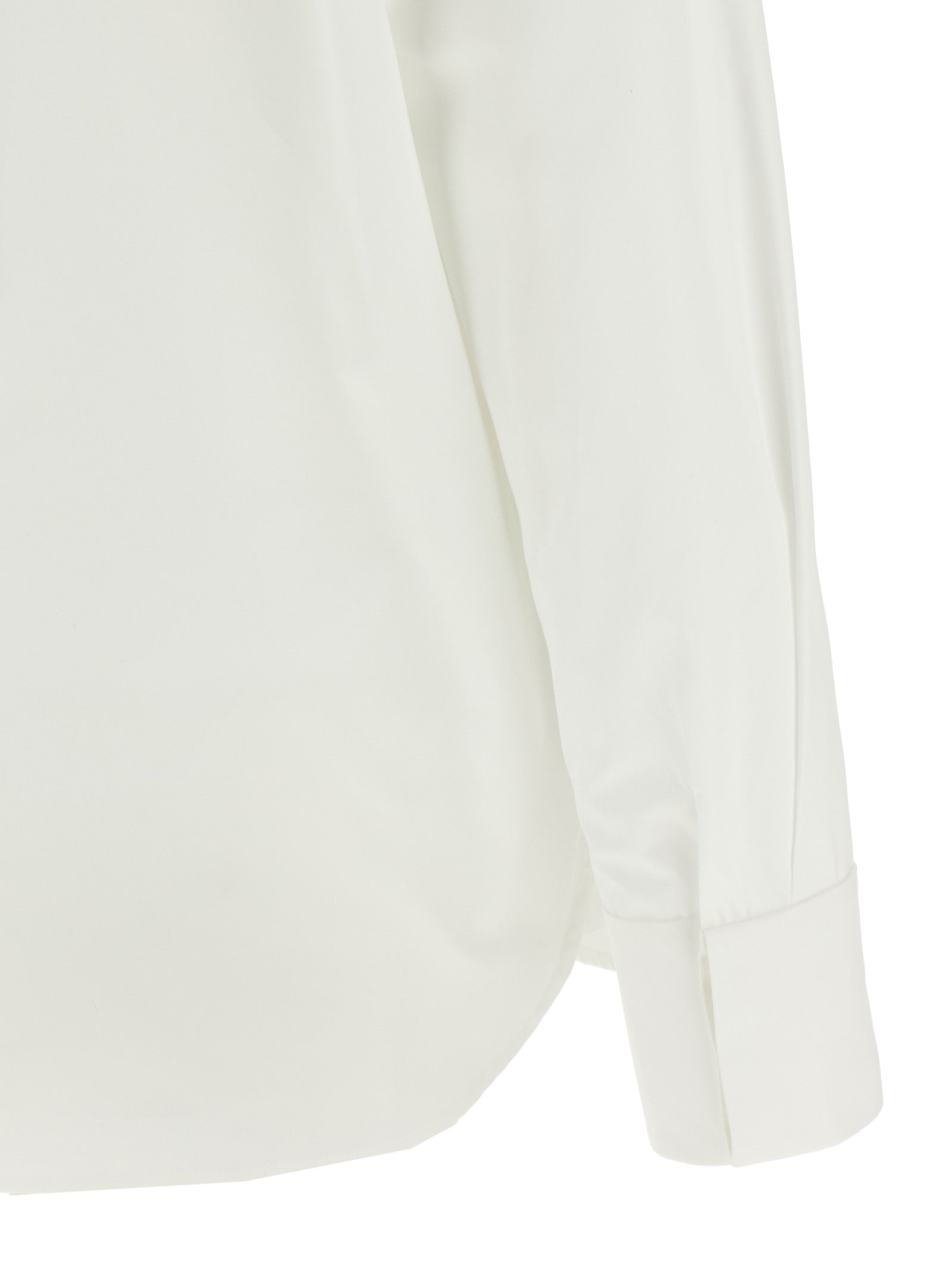 Flap collar shirt White Cotton Shirt, Blouse