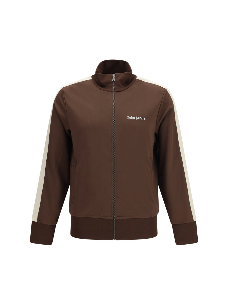 Palm Angels 97% Polyester; 3% Elastane track jacket in brown