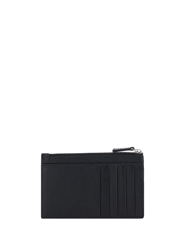 Leather Cardholder Black-White Black/white Calf Umbrellas