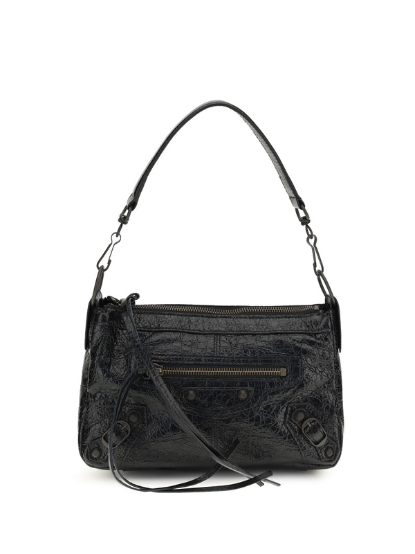 Balenciaga 100% Lamb Ovis Aries shoulder bag in black