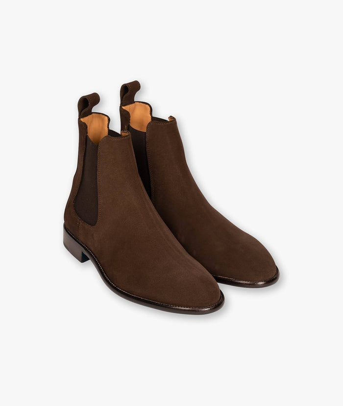 Suede Chelsea Charles Chocolate Boot