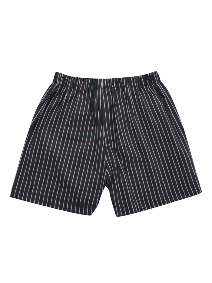 Black striped shorts Cotton Polyamide Elastane