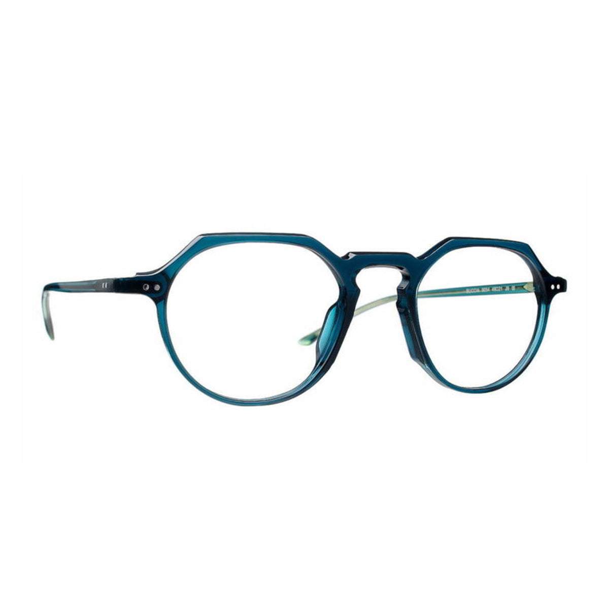 Buccia 2 9054 Verde Petrolio Acetate Occhiali Da Vista