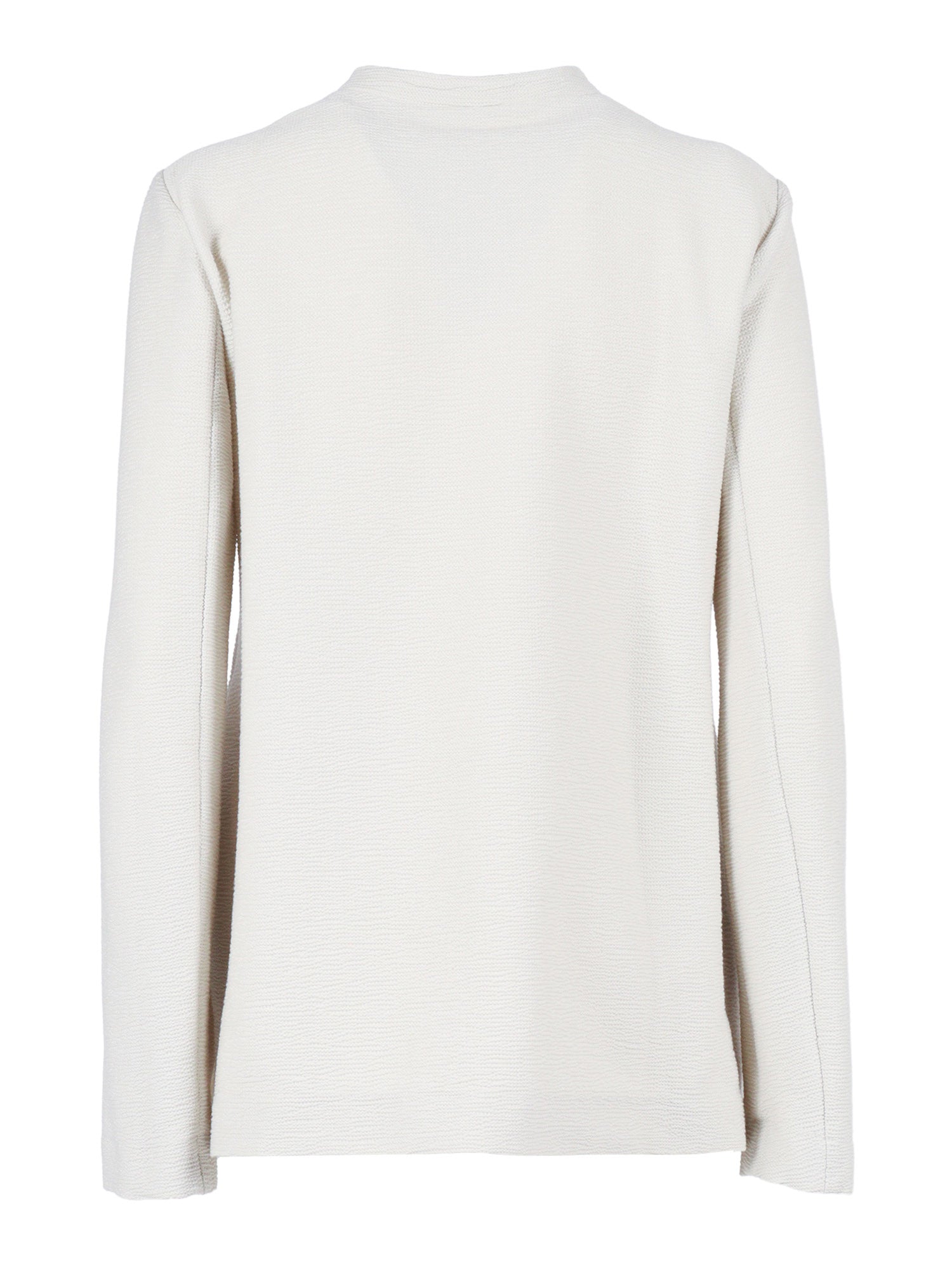 Blazer White Cotton Polyamide Elastane Jacket