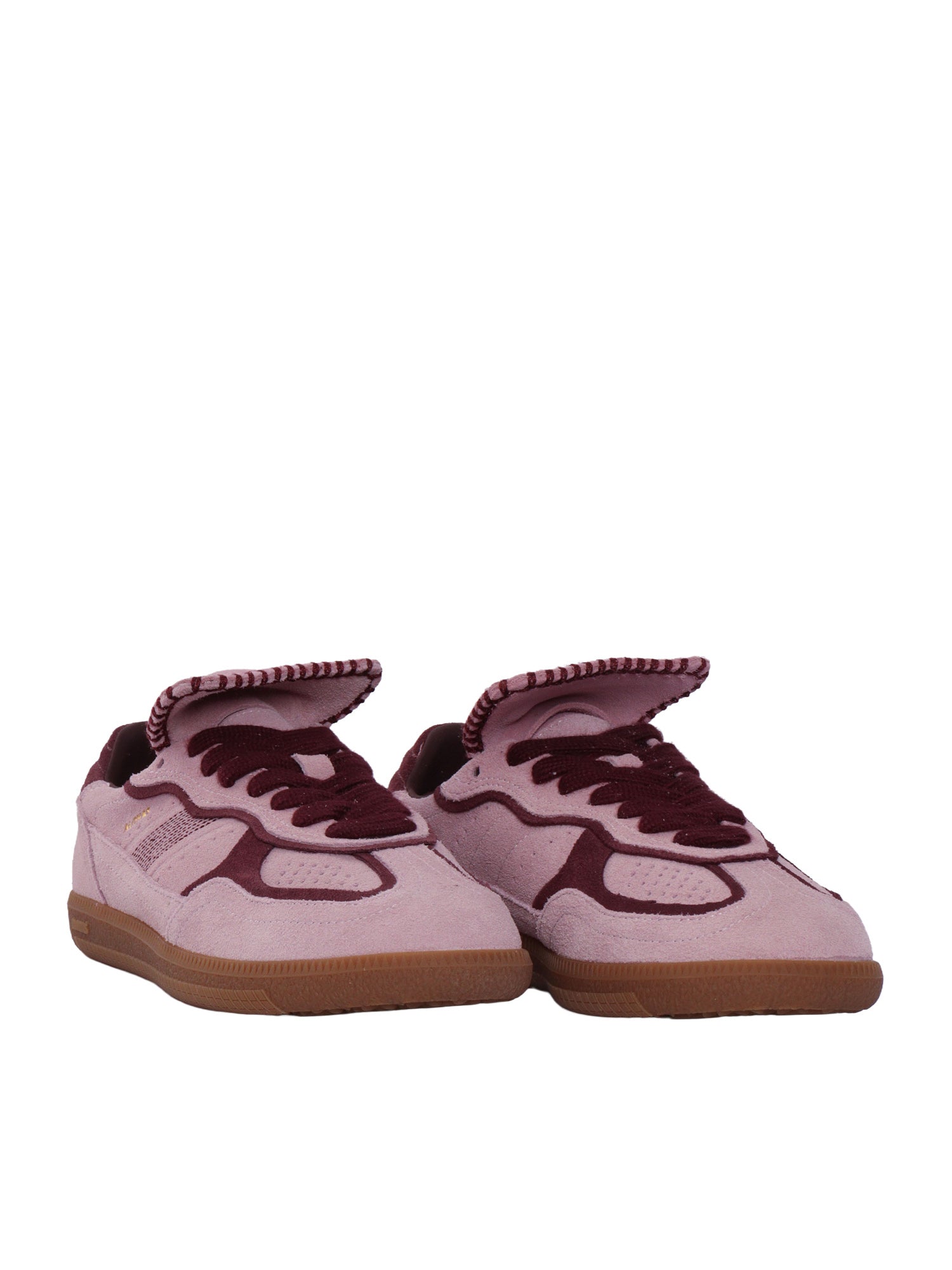 Tb.490 Club Suede Pink Leather Sneakers Altezza Tacco 2 Cm