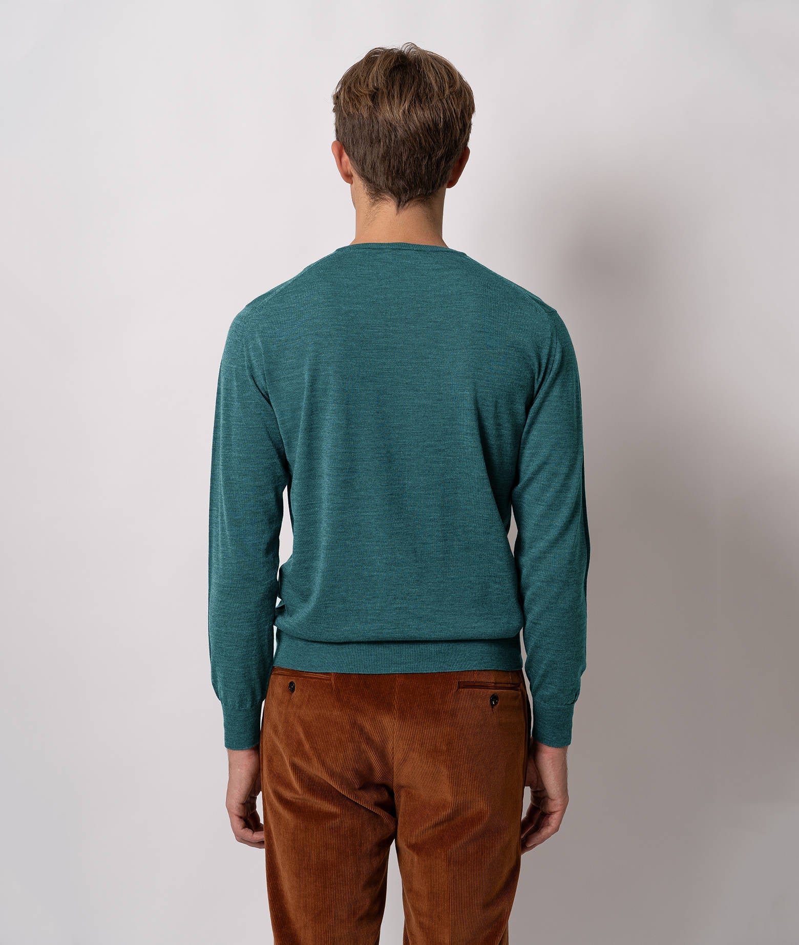 Wool Crewneck Sweater Oslo Gray Basic Light Kintwear