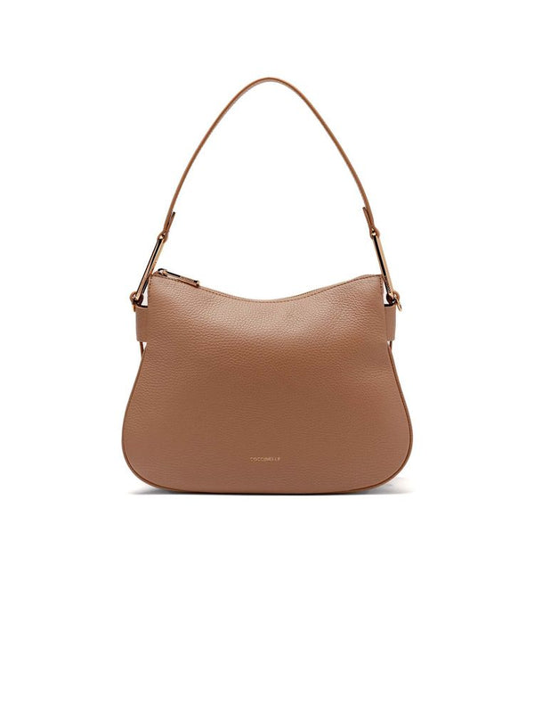 Coccinelle 100% Cowhide shoulder bag in beige