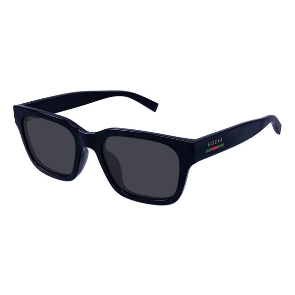 Gucci Sunglasses Rectangle Full Rim, Blue Frame And Lens Gg1857s004 Black