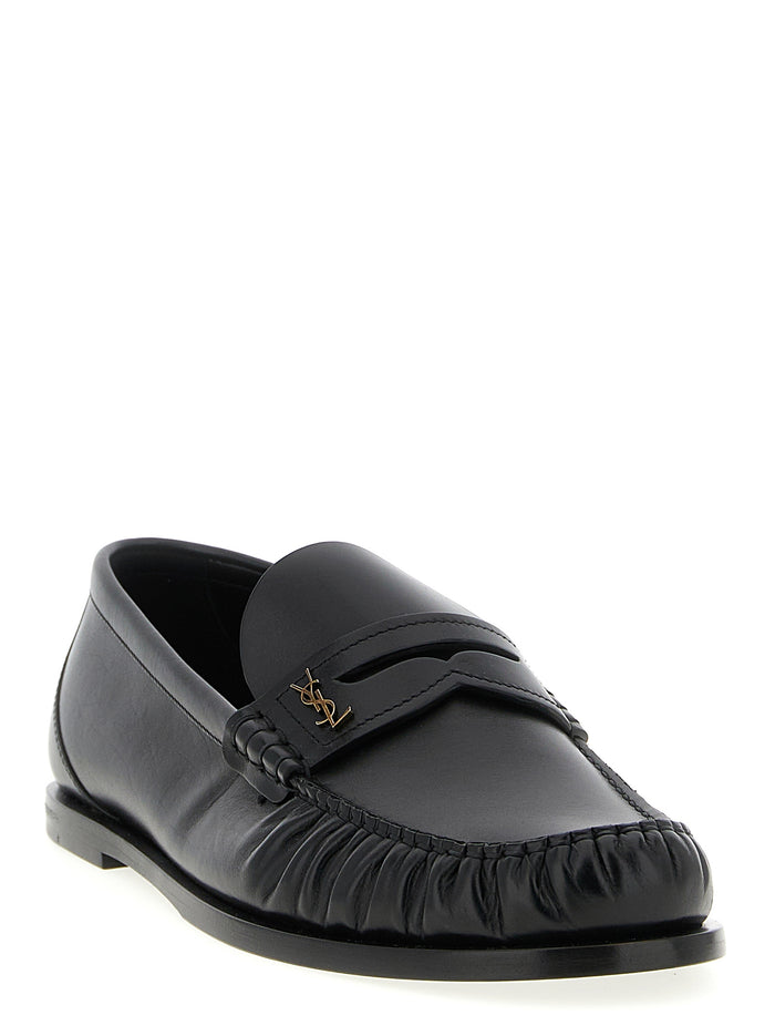 Laurent loafers Black Calfskin Leather (bos Taurus)