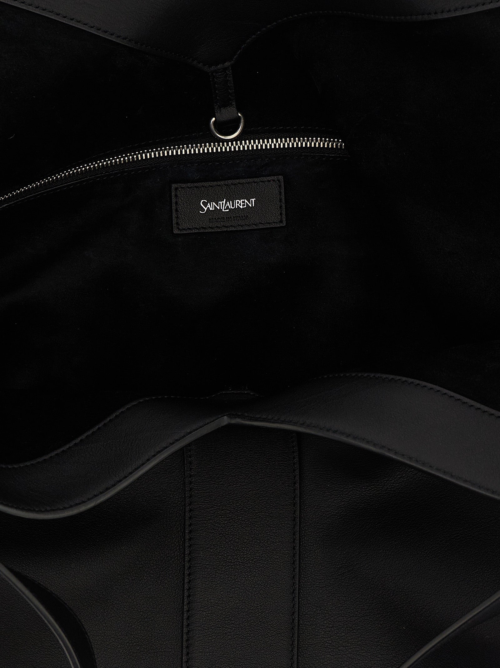 Y large shopping bag Black Calfskin Leather (bos Taurus) Tote