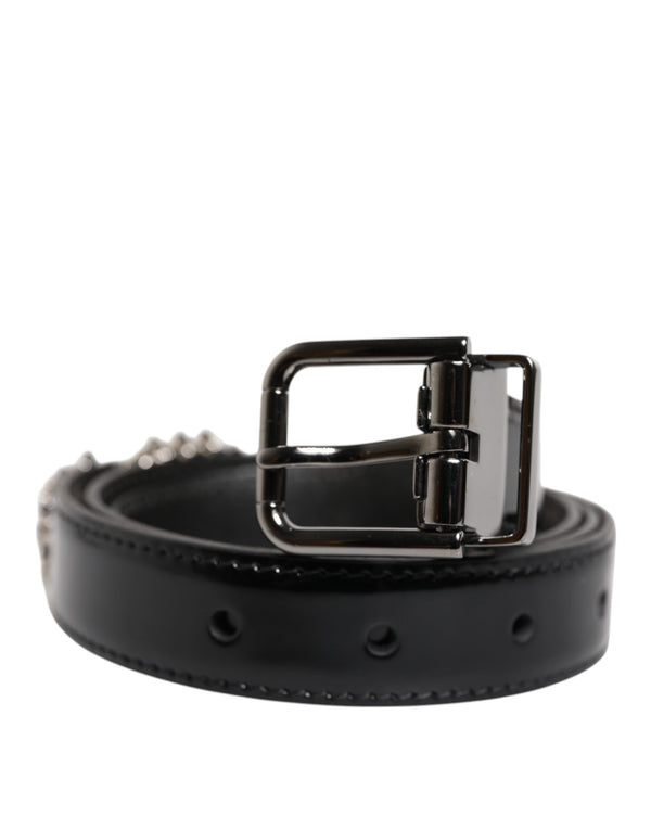 Dolce & Gabbana Leather belt in black