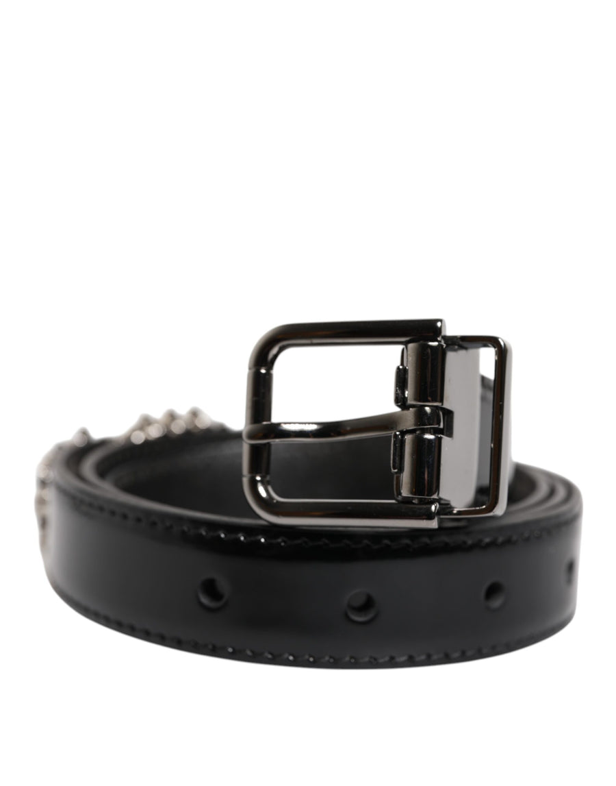 Dolce & Gabbana Leather belt in black