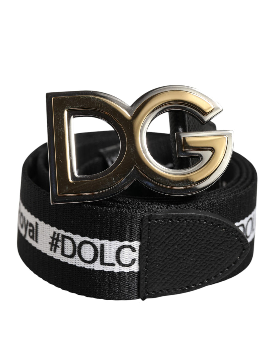 Dolce & Gabbana Cotton belt in black