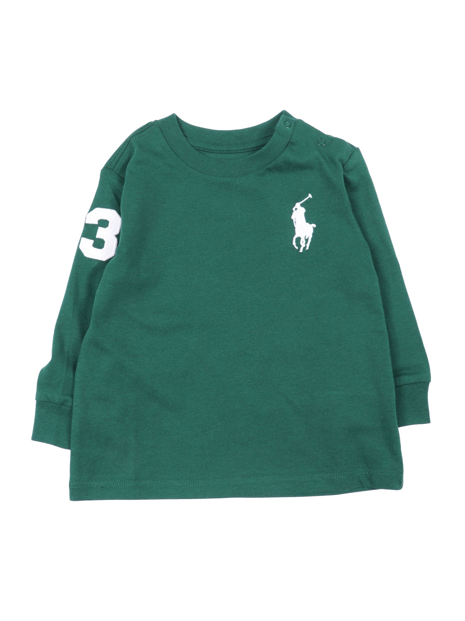 Ls Cn-Knit Shirts-T-Shirt Green Cotton Short Sleeves T-shirt