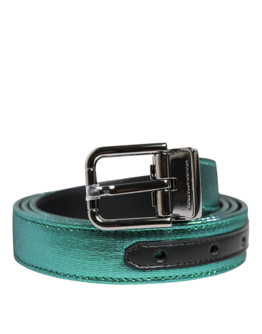 Dolce & Gabbana 82% Polyester belt in green