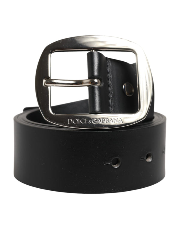 Dolce & Gabbana 100% Calf Leather belt in black