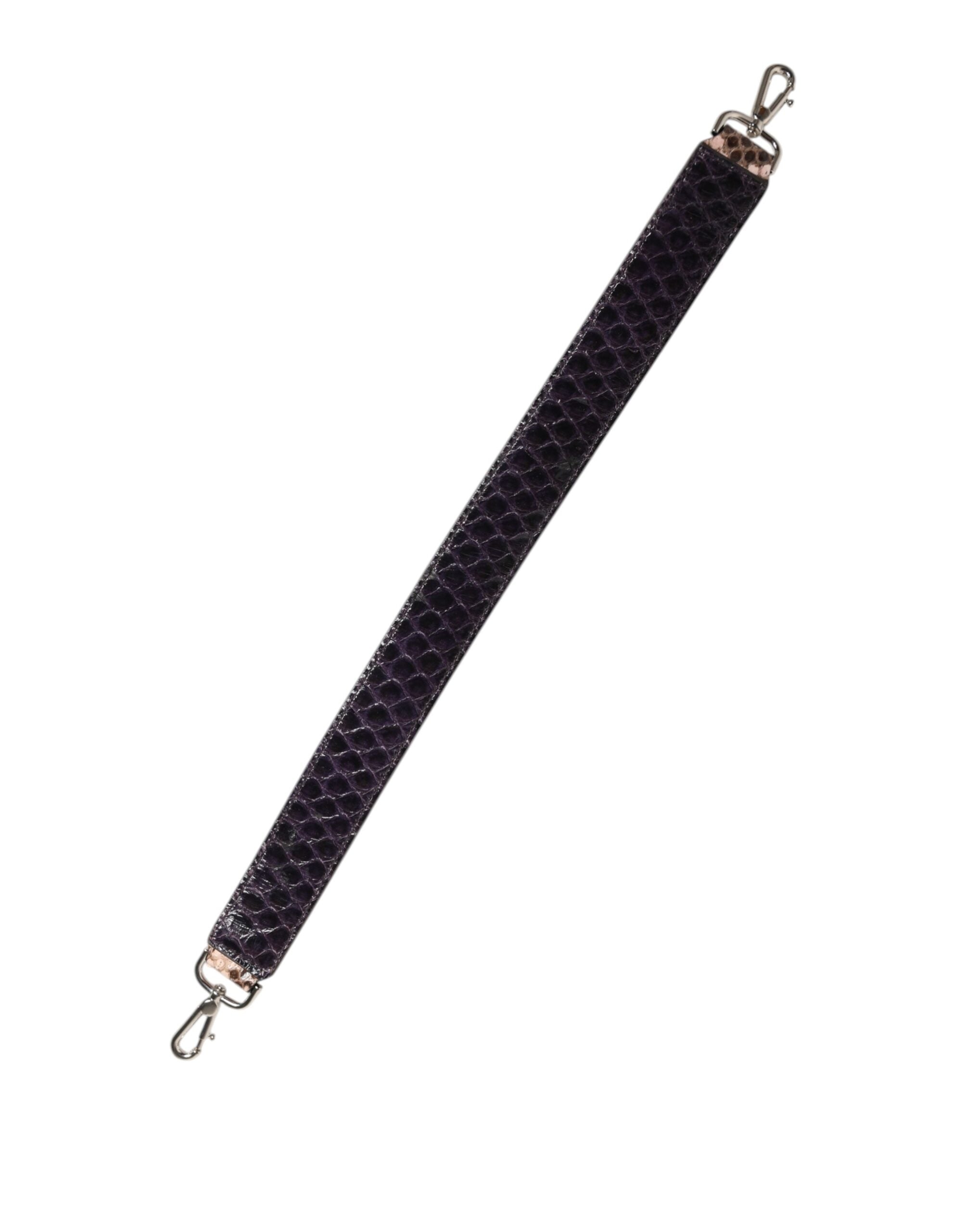 Brown Exotic Leather Handbag Accessory Shoulder Strap Python Bag