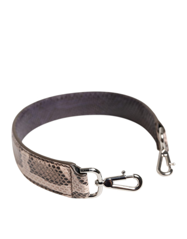 Dolce & Gabbana 100% Python Leather shoulder strap in beige