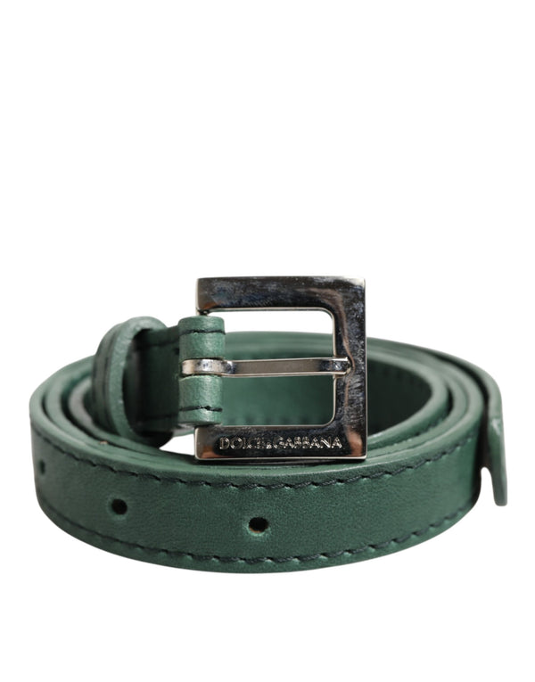 Dolce & Gabbana 100% Goatskin Leather belt in green
